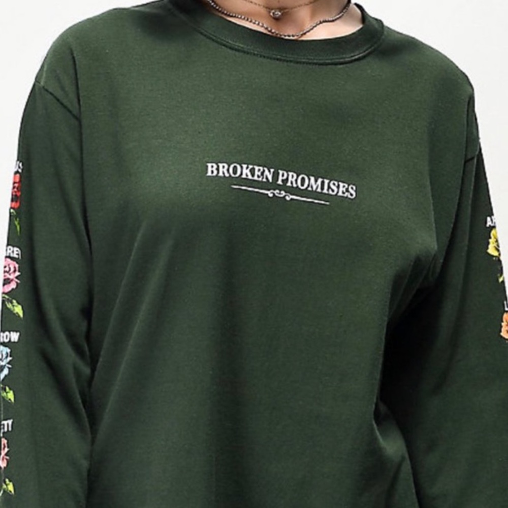 Broken Promises Green Tee